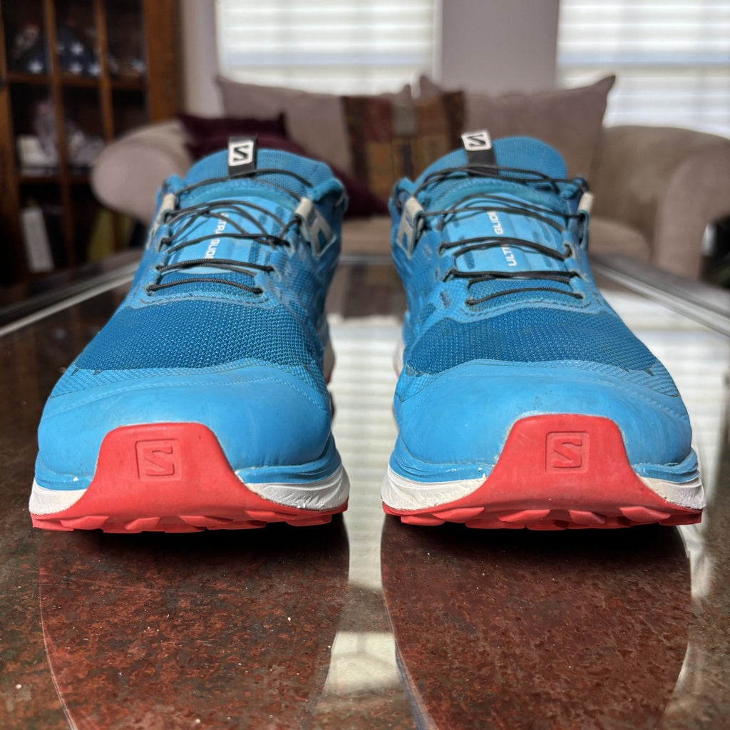 Salomon Ultra Glide Mens Size 11.5 Blue Trail Running Athletic Outdoor Sneakers