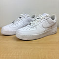 Nike Air Force 1 07 Low Mens Sz 9 Triple White Leather Lifestyle Casual Sneakers