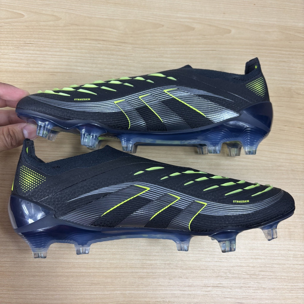 Adidas Predator Elite LL Laceless FG Soccer Cleats Women's Sz 7.5 Black Volt NEW