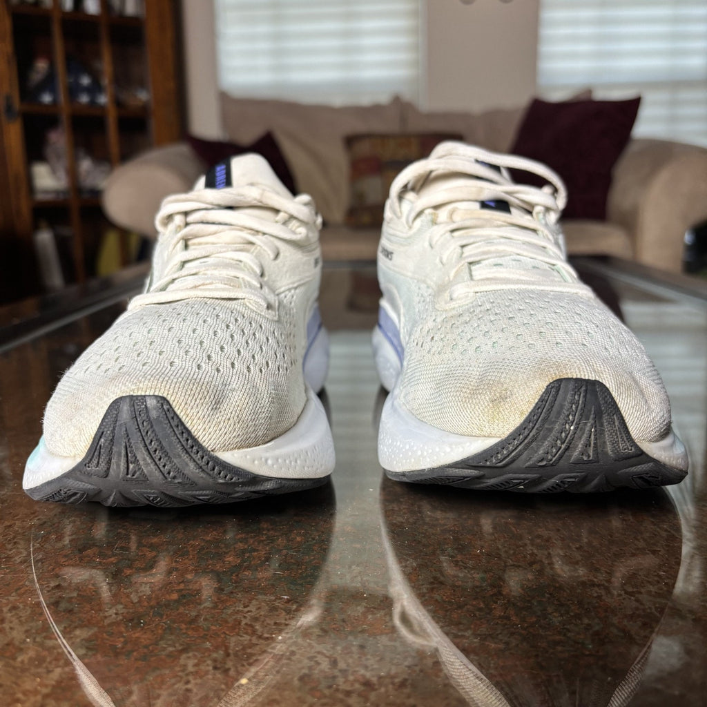 Brooks Adrenaline GTS 24 Shoes Women's 9.5 White Road Running Athletic Sneakers