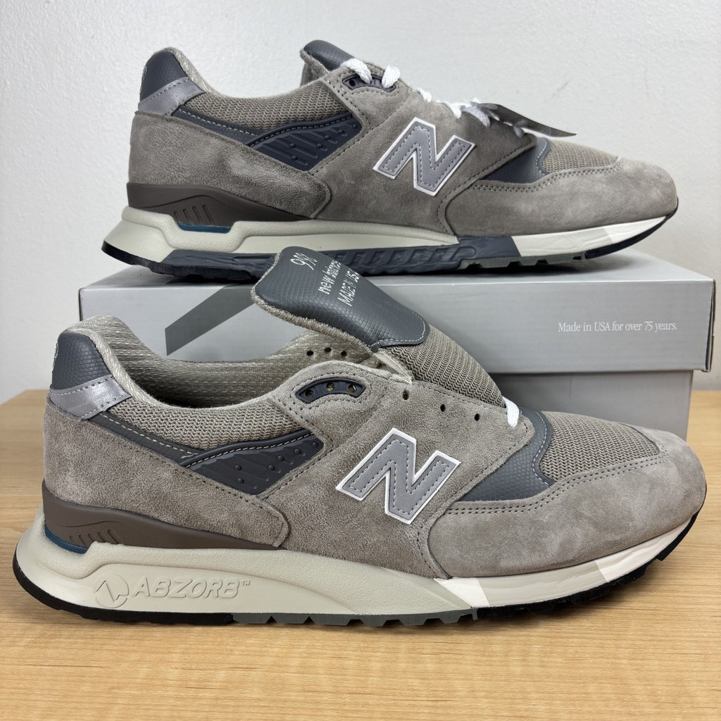 New Balance 998 Shoes Mens Size 13 Grey Made in USA Lifestyle Casual Sneaker NEW