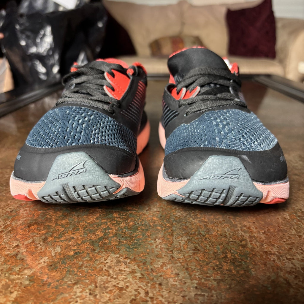 Altra Provision 4 Shoes Womens 8.5 Black Red Road Running Athletic Gym Zero Drop