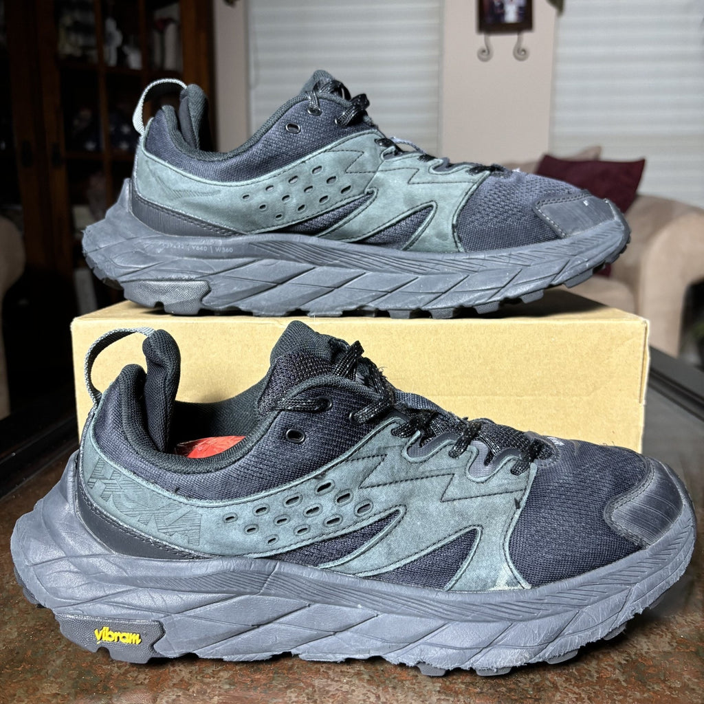 Hoka One One Anacapa Breeze Shoes Men's 11 Black Trail Running Outdoor Sneakers