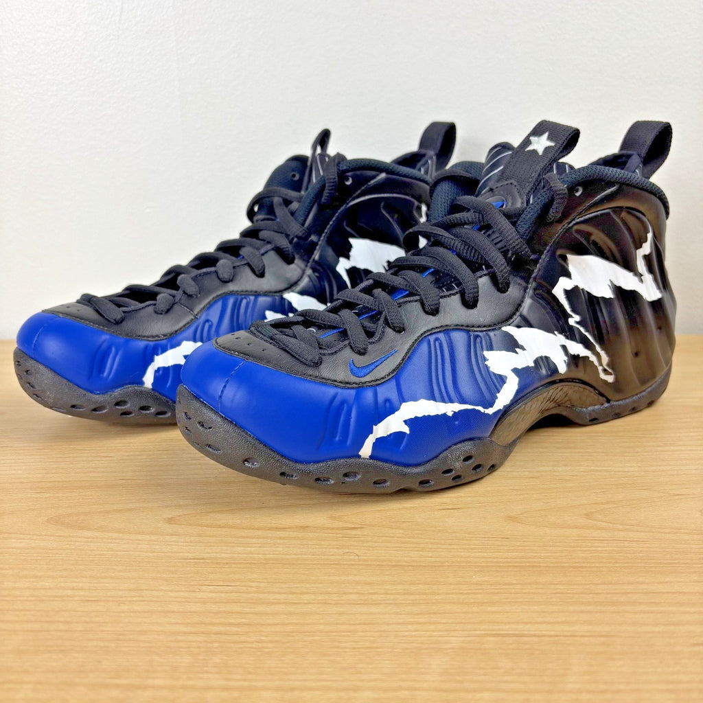 Nike Air Foamposite One Sneakers Mens Size 8 Black Blue 1996 All-Star Game Shoes