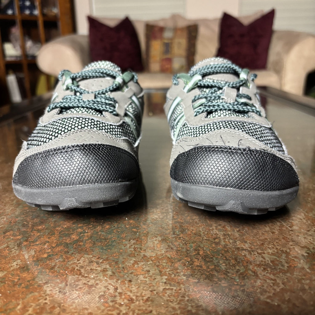 Xero Shoes TerraFlex Women's 9.5 Grey Green Barefoot Minimalist Trail Athletic