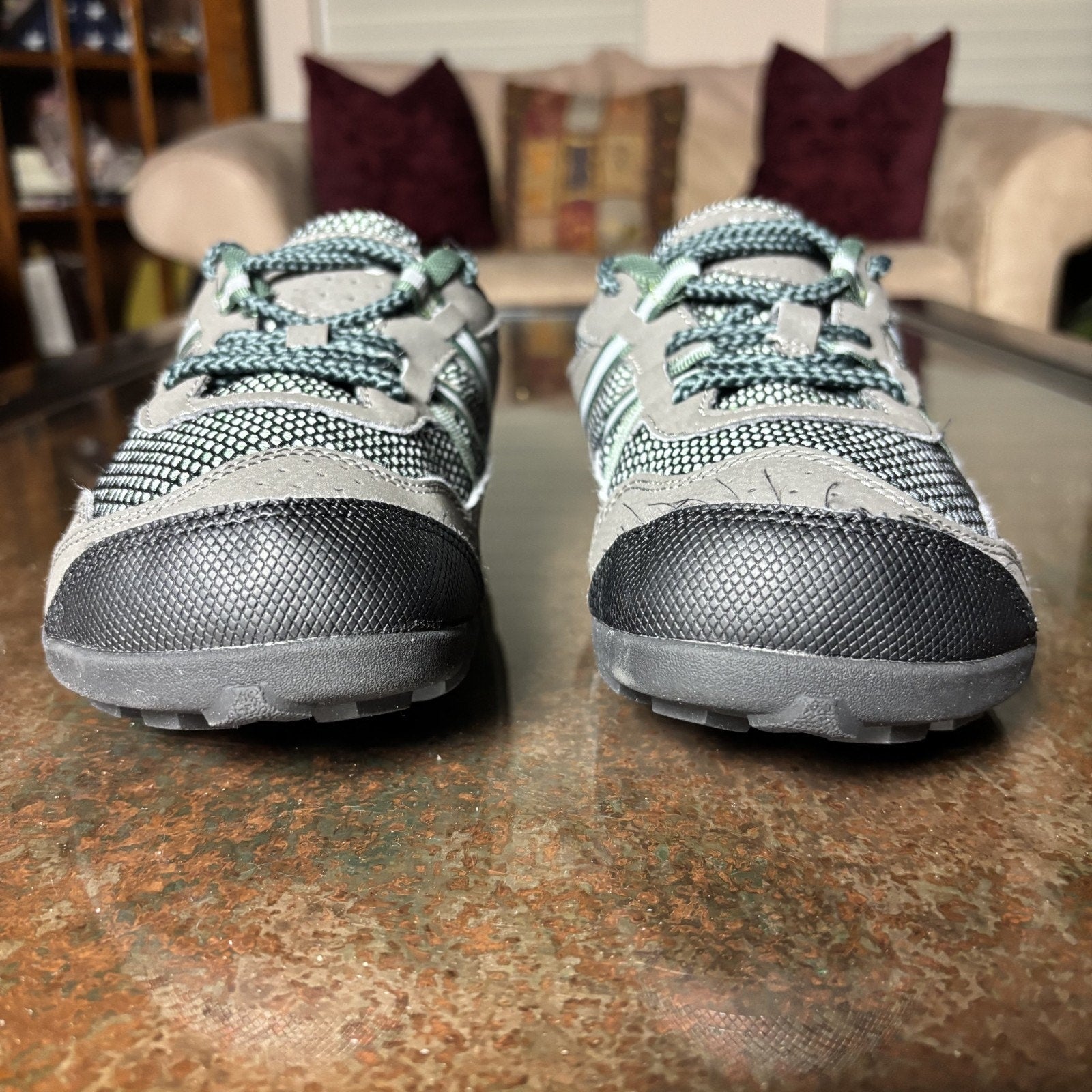 Xero Shoes TerraFlex Women's 9.5 Grey Green Barefoot Minimalist Trail Athletic