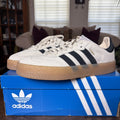 Adidas Sambae Shoes Women's 9.5 Cream Black Gum Suede Lifestyle Casual Sneakers