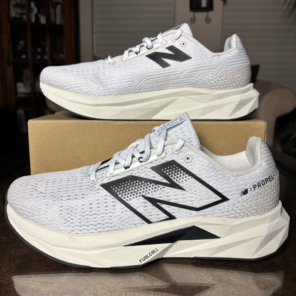 New Balance FuelCell Propel V5 Shoes Mens 13 2E Wide White Road Running Atheltic