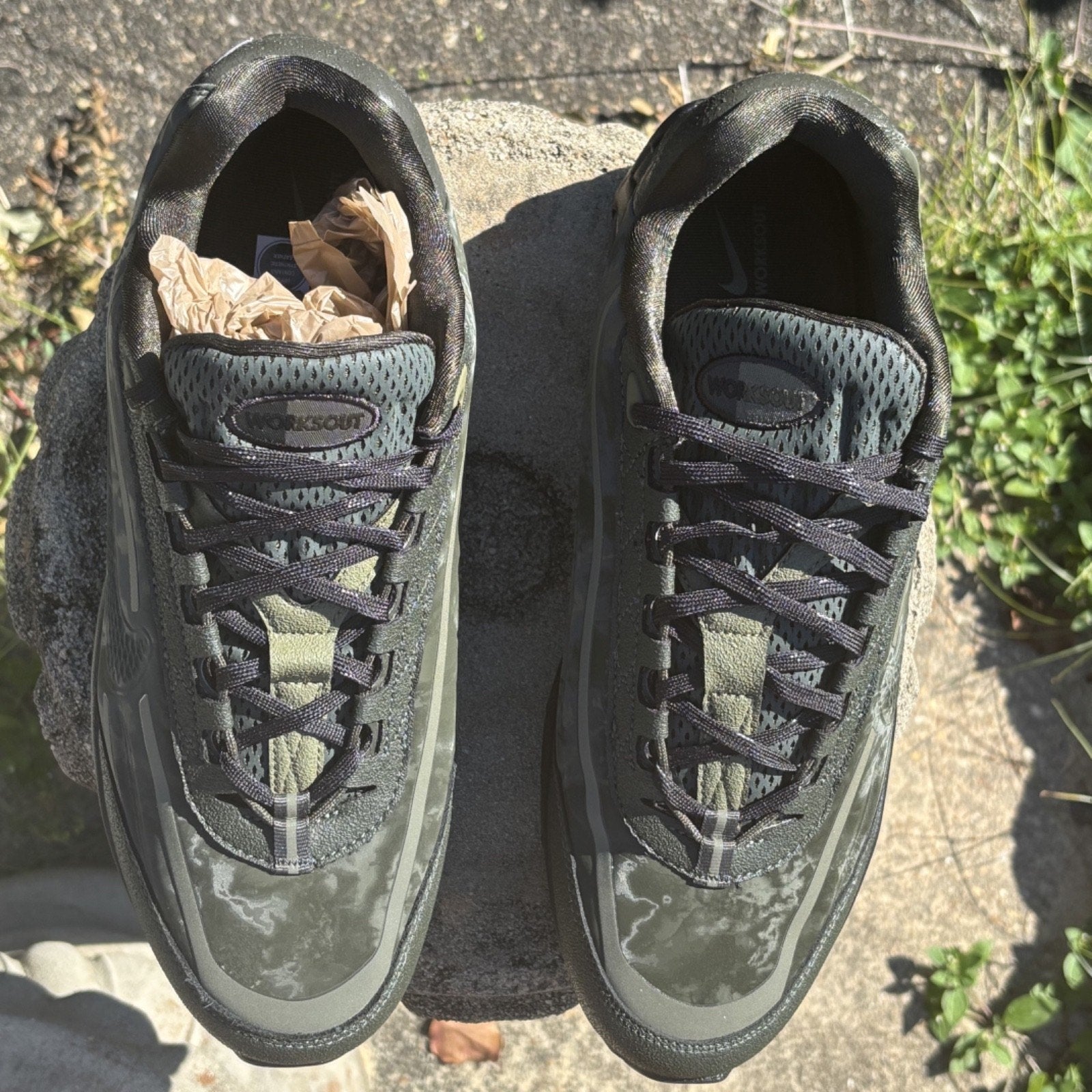 Nike Air Max 95 SP x WORKSOUT Shoes Mens Size 12 Olive Black HQ0263-300 Sneakers