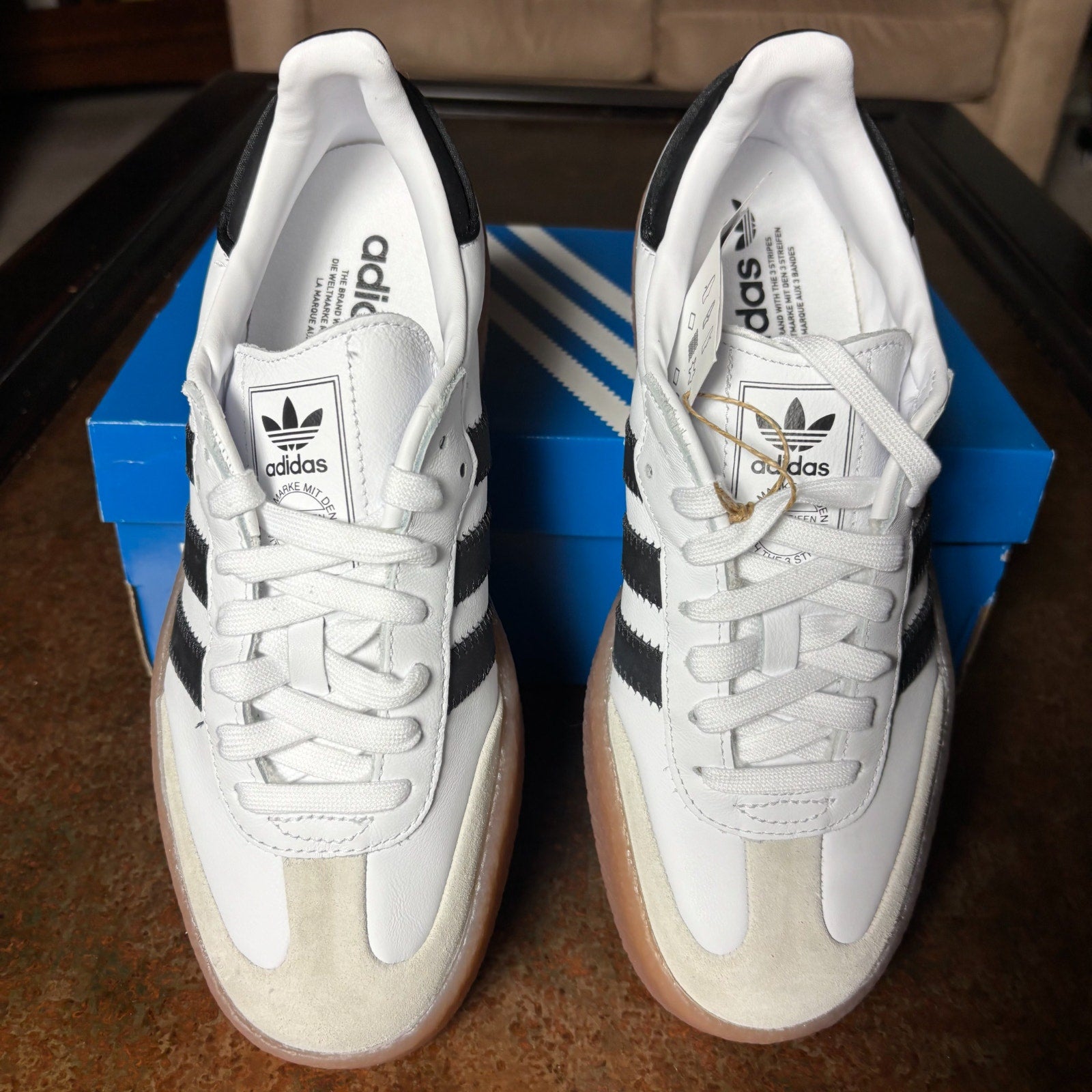 Adidas Sambae White Black Gum Casual Lifestyle Shoes Sneakers Women's Sizes NEW