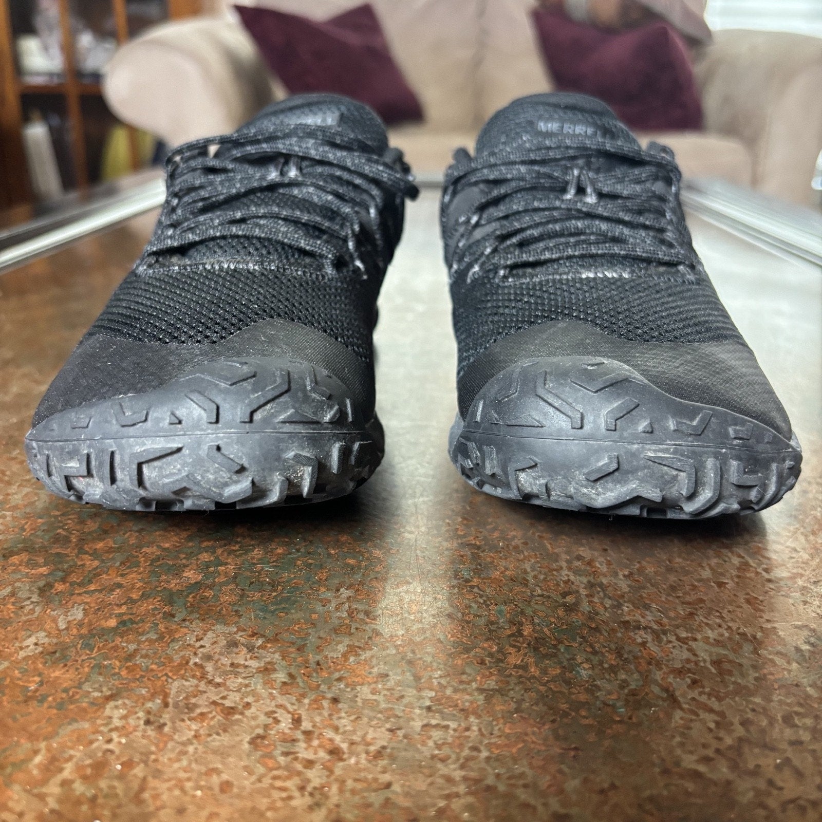 Merrell Trail Glove 7 Shoes Mens Size 8 Black Minimalist Barefoot Outdoor Vibram