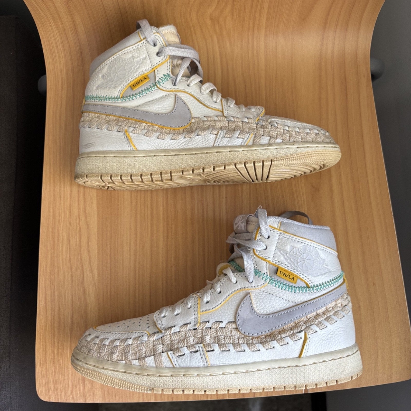 Jordan 1 Retro High OG SP Union Bephies Beauty Supply Sneakers Womens 6.5 White