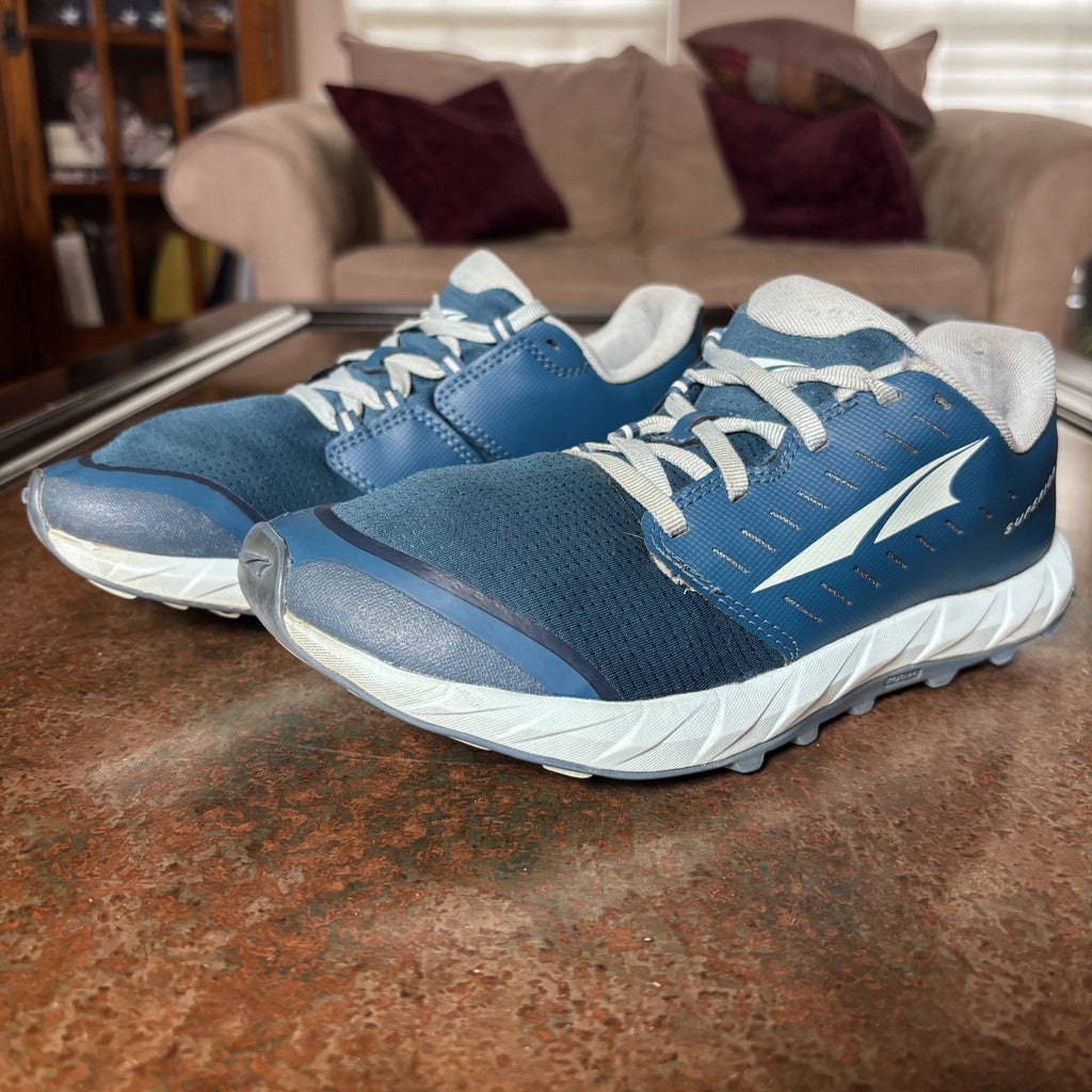 Altra Superior 5 Shoes Women's Size 8 Blue Trail Running Zero Drop Foot Shaped
