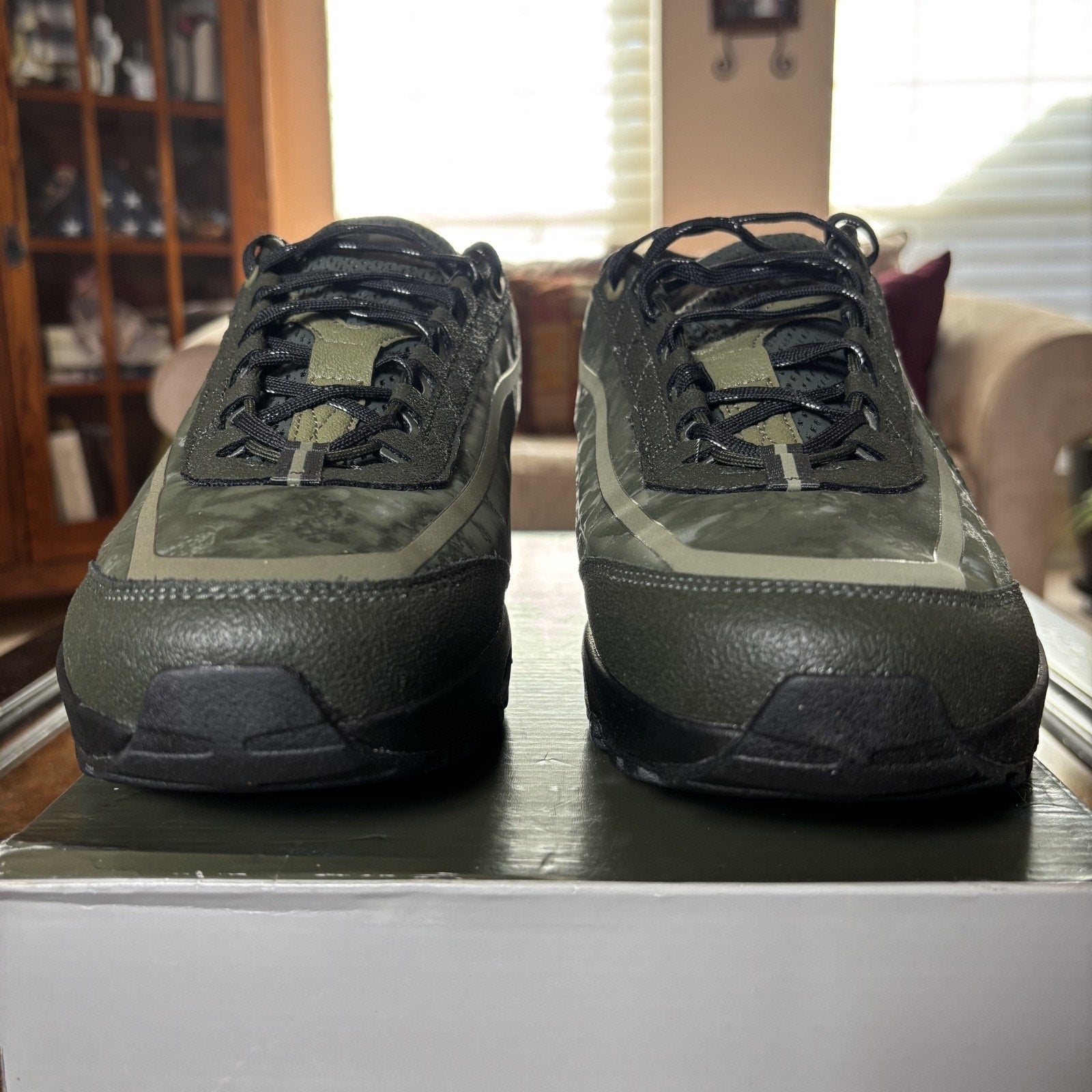 Nike Air Max 95 SP x WORKSOUT Shoes Mens Size 12 Olive Green Black Sneakers NEW