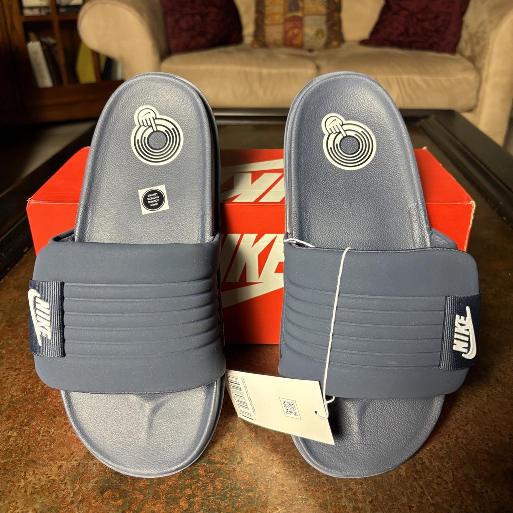 Nike Offcourt Adjust Slide Mens Size 8 Navy Blue Casual Sandals Recovery Comfort