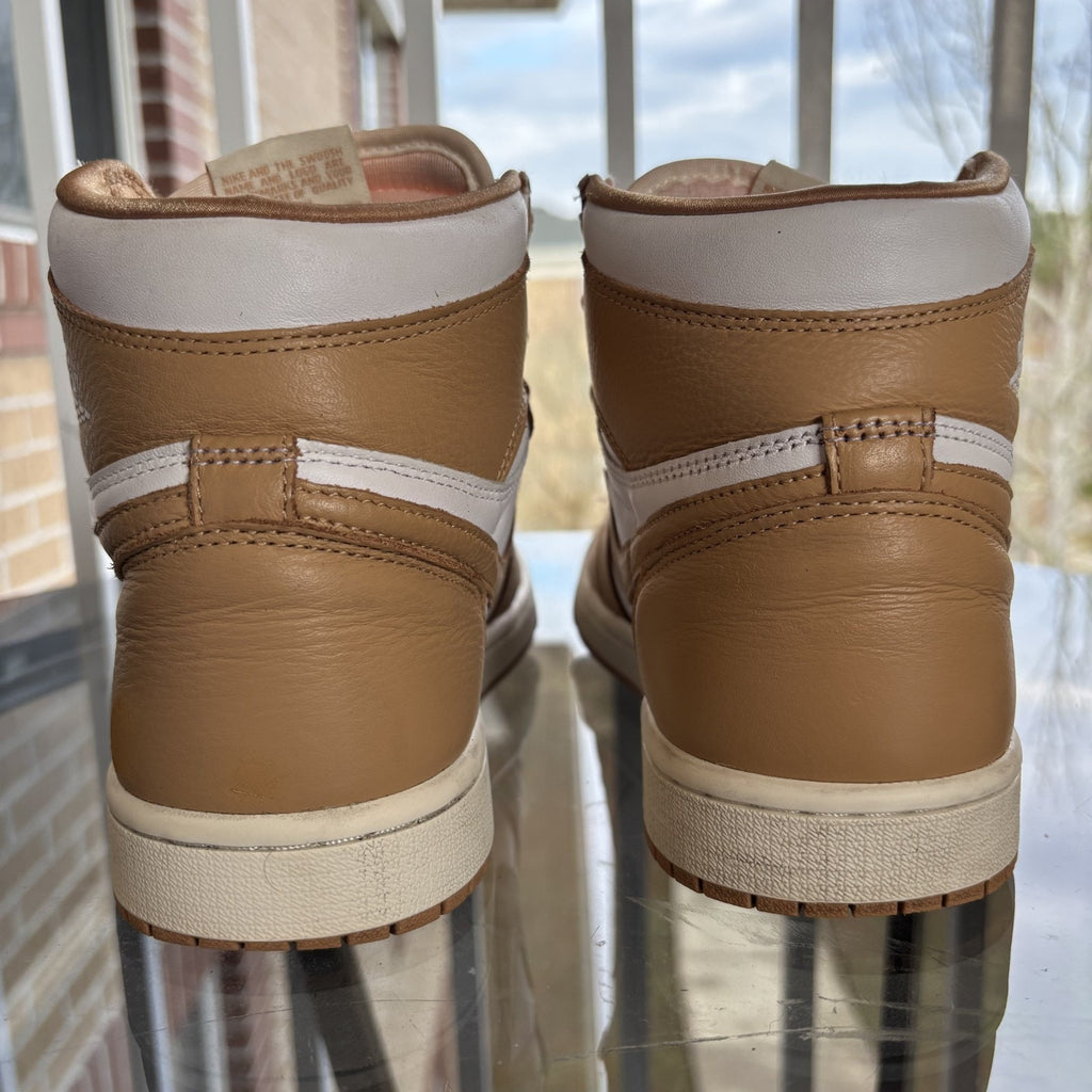 Air Jordan 1 Retro High OG Shoes Women's Size 9 Praline White Lifestyle Sneakers