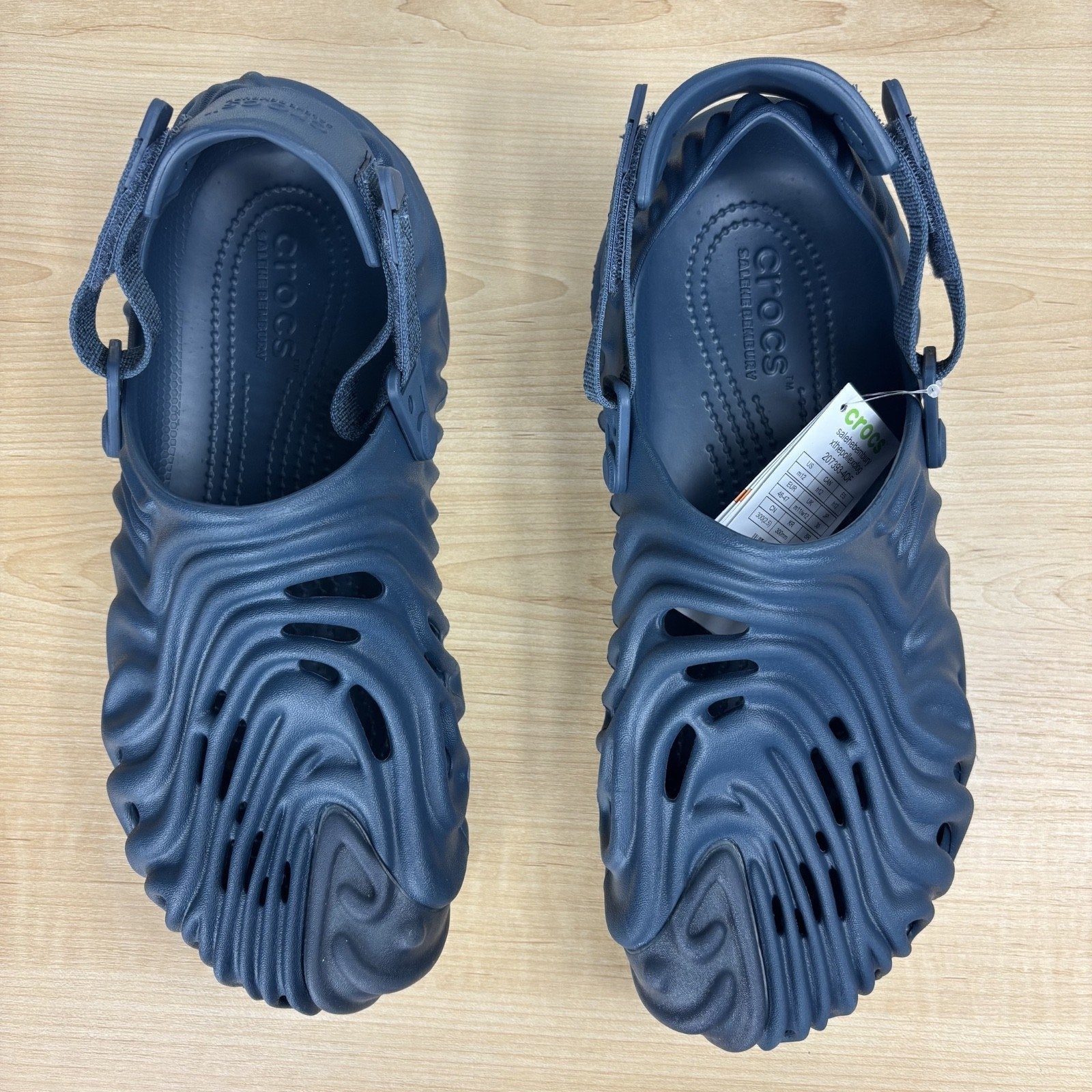 Crocs x Salehe Bembury Pollex Clogs Men's Size 12 Navy Blue Outdoor Sandals NEW