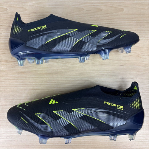 Adidas Predator Elite LL Laceless FG Soccer Cleats Women's Sz 7.5 Black Volt NEW