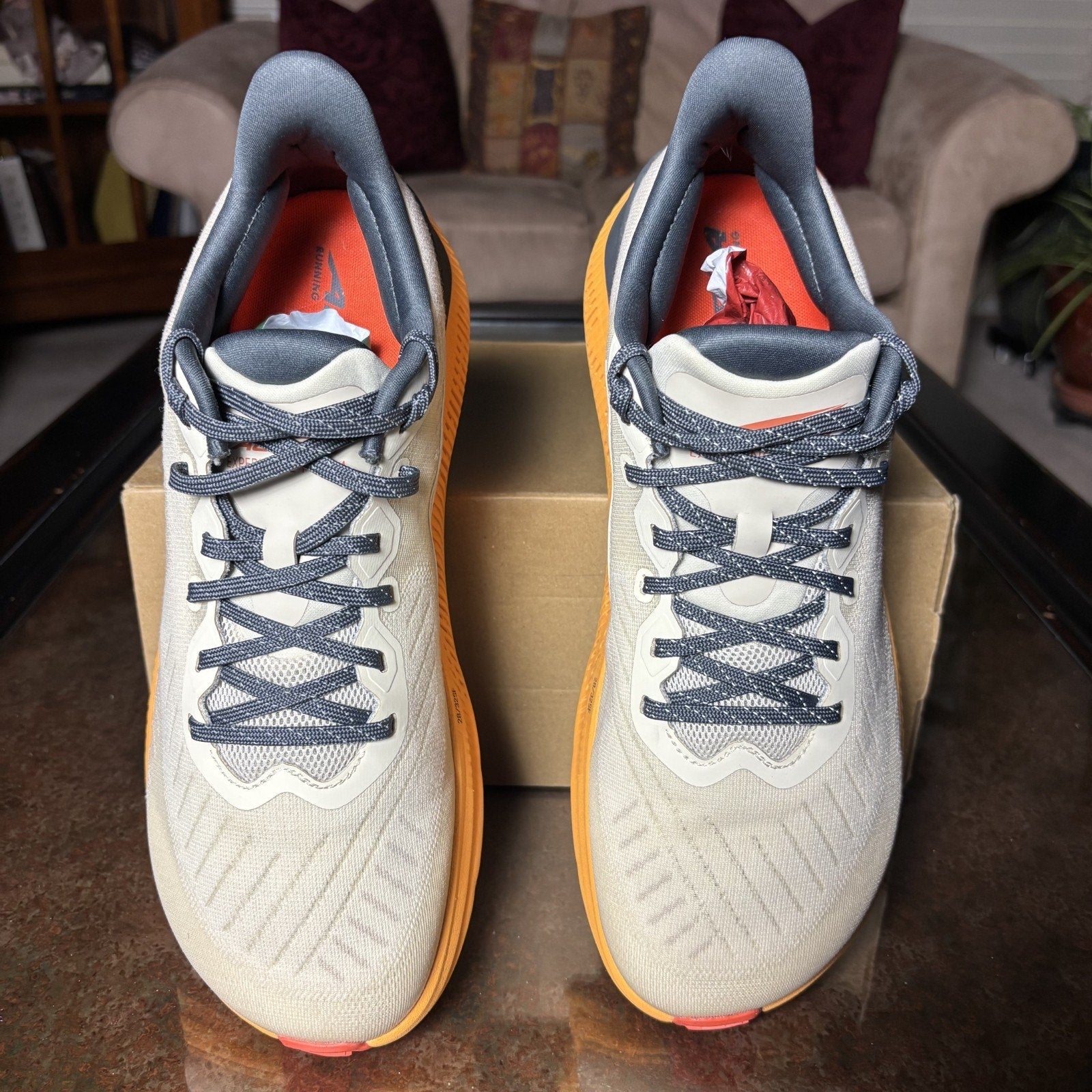 Altra Experience Form Men's 11 Grey Orange Road Running Athletic Comfort Sneaker