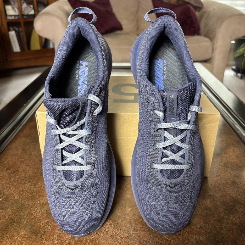 Hoka One One Hupana Flow Shoes Mens Size 12 Navy Blue Comfort Running Athletic