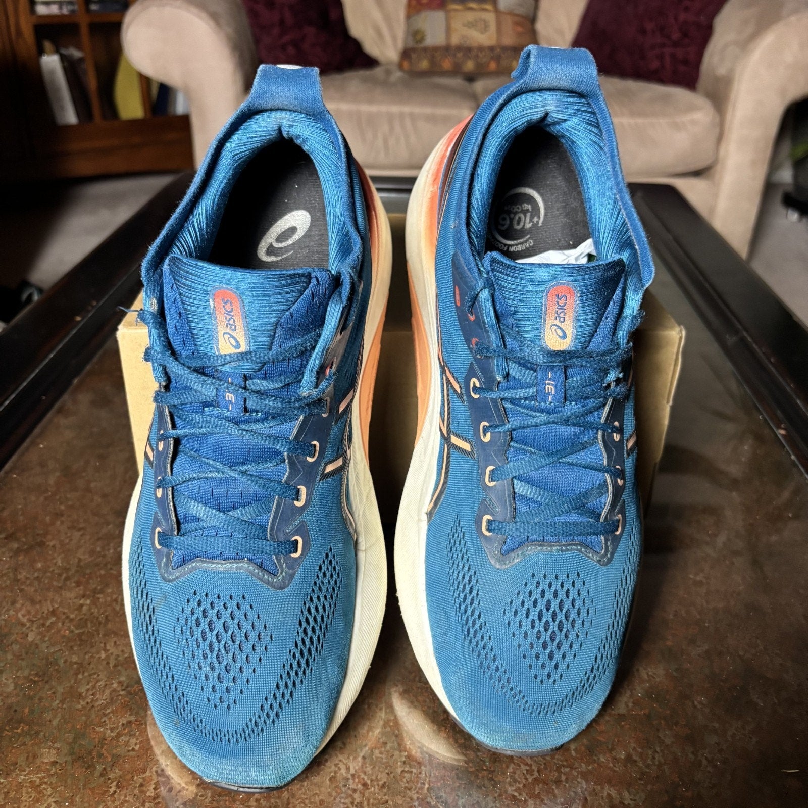 Asics Gel Kayano 31 Shoes Men's 13 Blue Road Running Athletic Comfort Sneakers