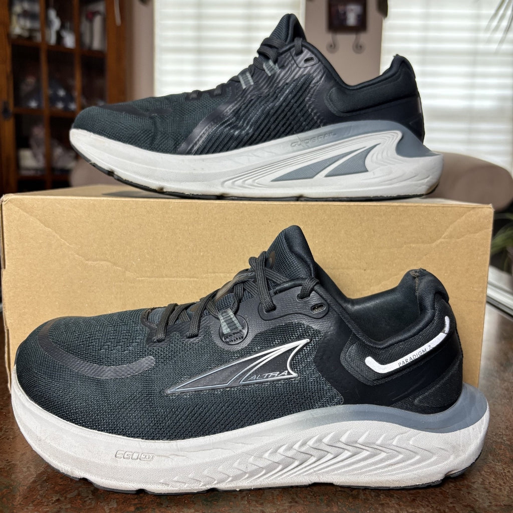 Altra Paradigm 7 Shoes Womens Size 7.5 Wide Black Gray Running Athletic Sneakers