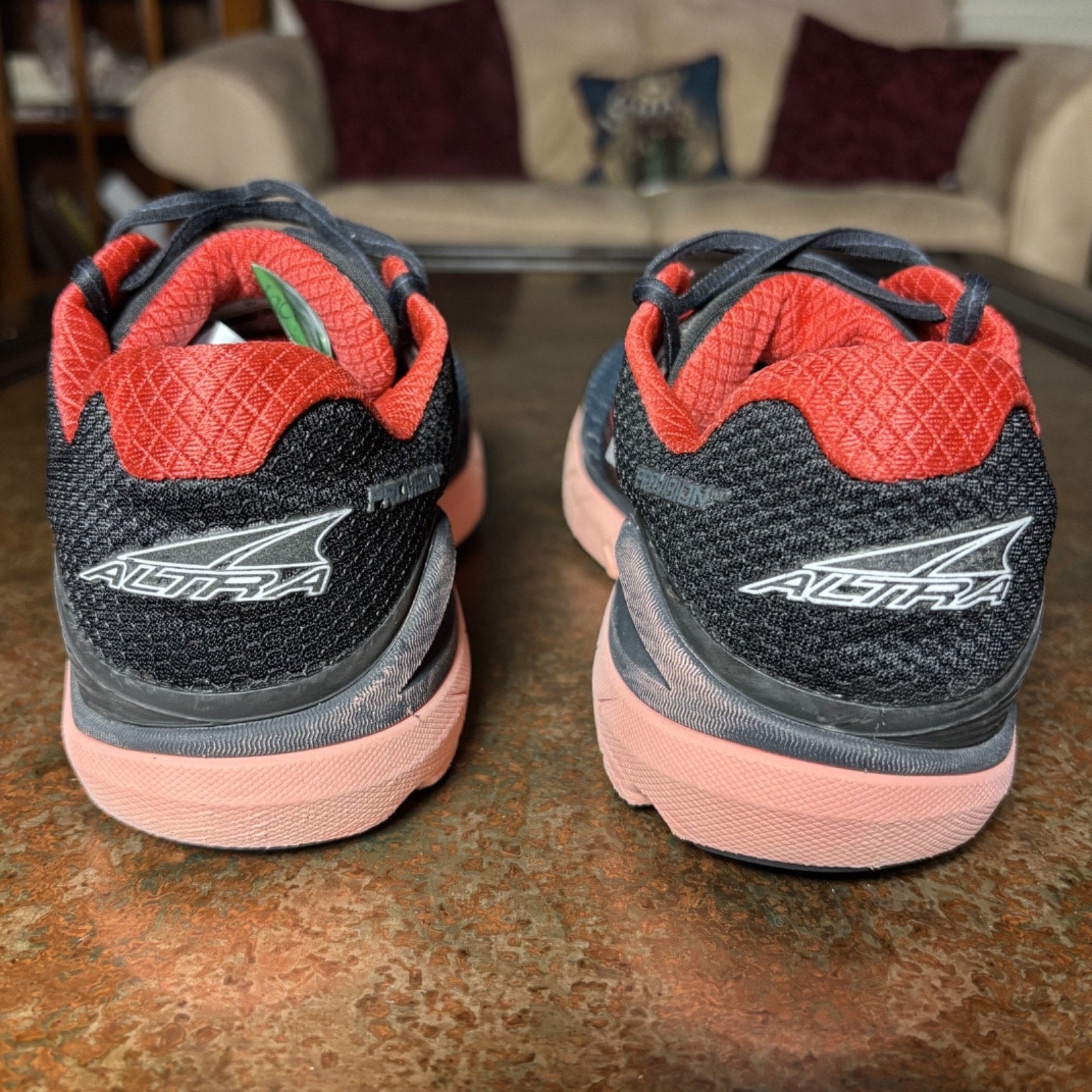 Altra Provision 4 Shoes Women's Size 8 Grey Red Road Running Athletic Sneakers