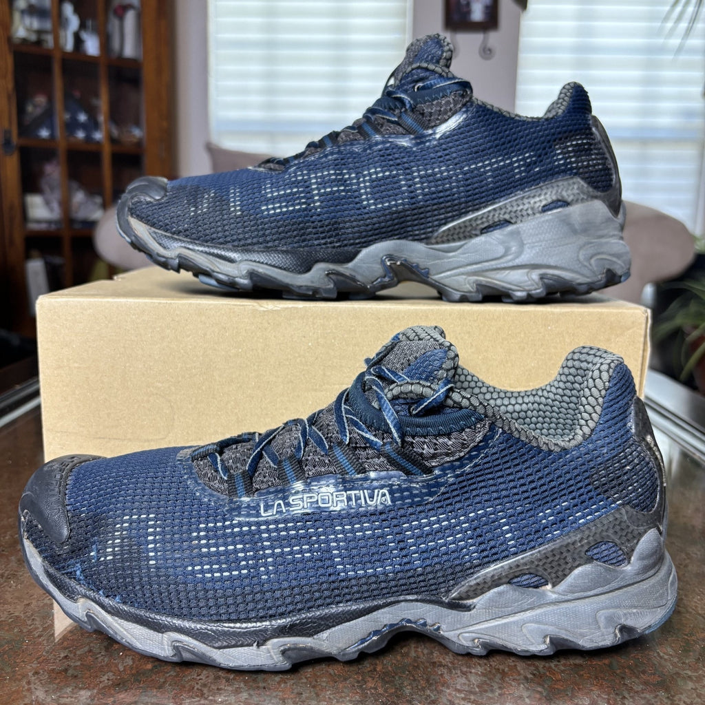 La Sportiva Wildcat Men's Size 11 Navy Blue Trail Running Outdoor Shoes Sneakers