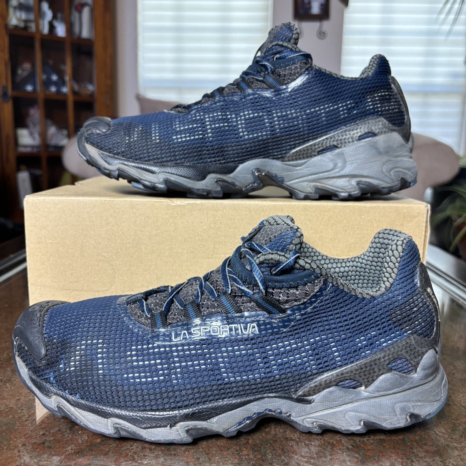 La Sportiva Wildcat Men's Size 11 Navy Blue Trail Running Outdoor Shoes Sneakers
