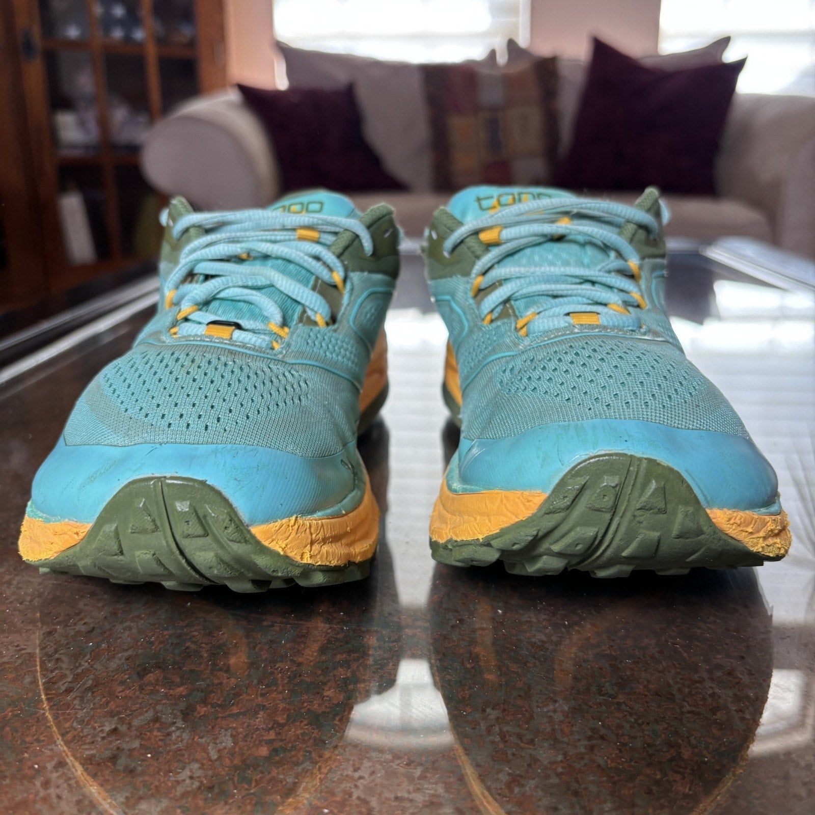 Topo Athletic Ultraventure 2 Shoes Women's Size 8.5 Green Yellow Trail Running