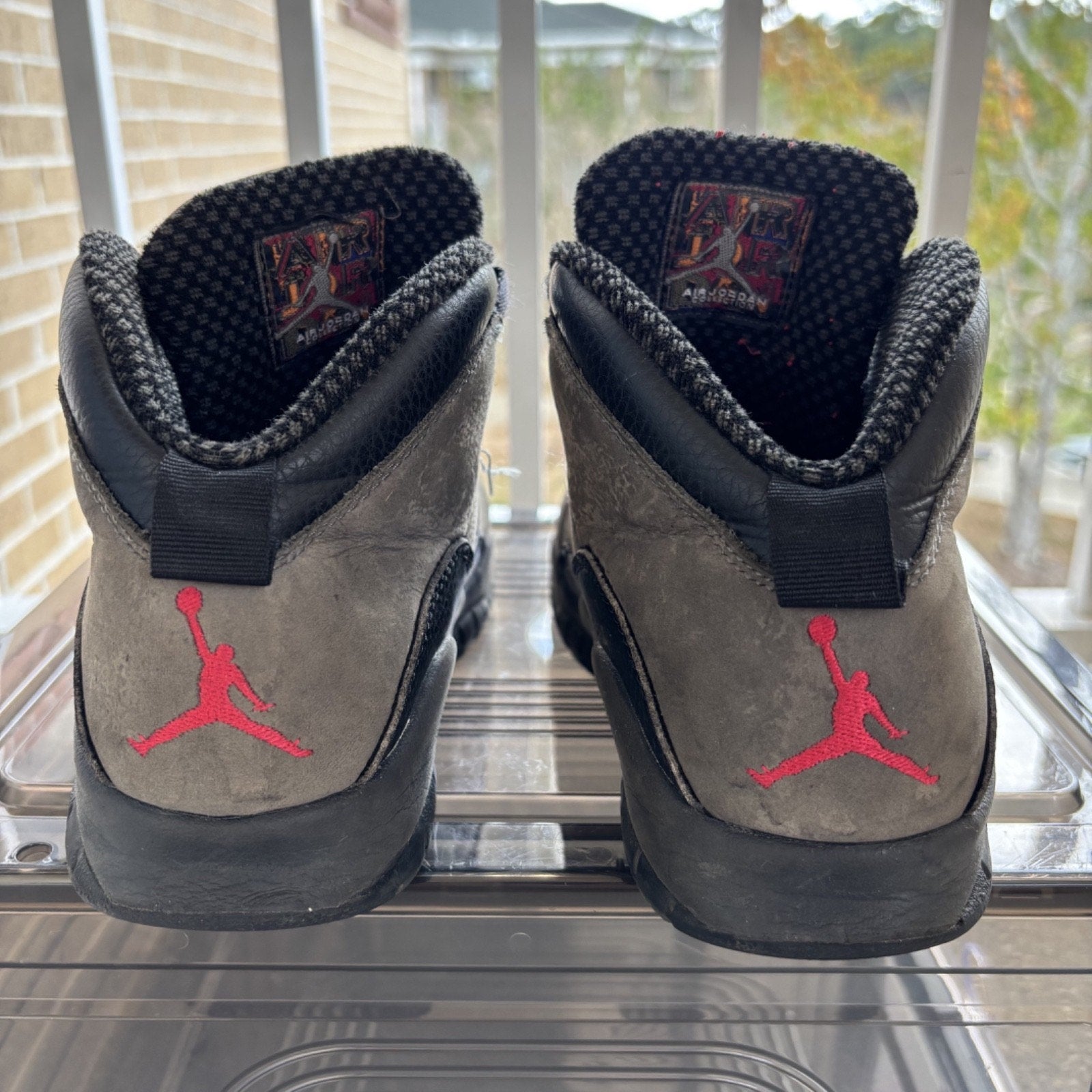 Nike Air Jordan 10 Retro Shadow Mens Sz 5 Grey Black Casual Basketball Sneakers
