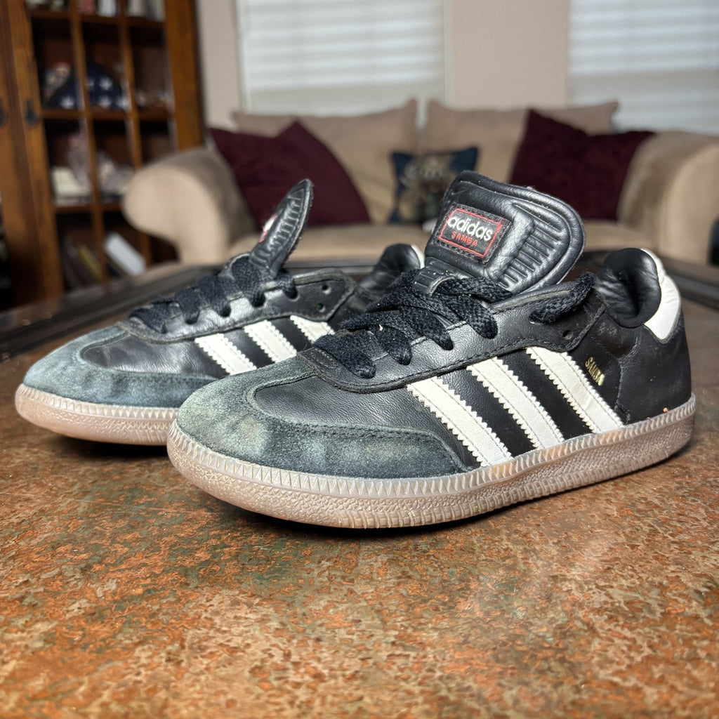 Adidas Samba Classic Shoes Kids Size 13 Black Gum Casual Athletic Gym Sneakers