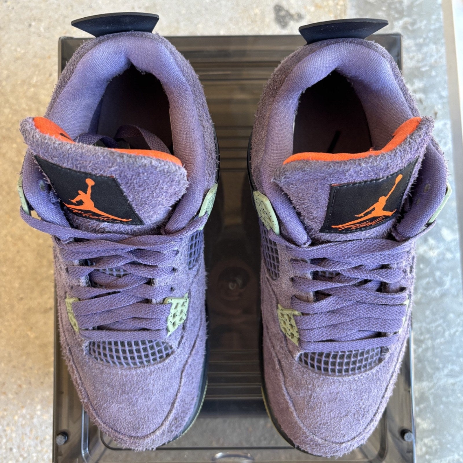 Nike Air Jordan 4 Retro Canyon Purple Shoes Women's 8 Casual Sneakers AQ9129-500