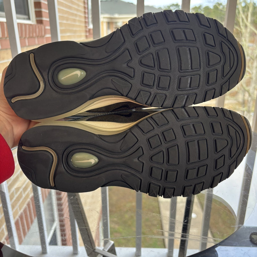 Nike Air Max 97 Shoes Womens Size 9.5 Army Green Athletic Lifestyle Gym Sneakers