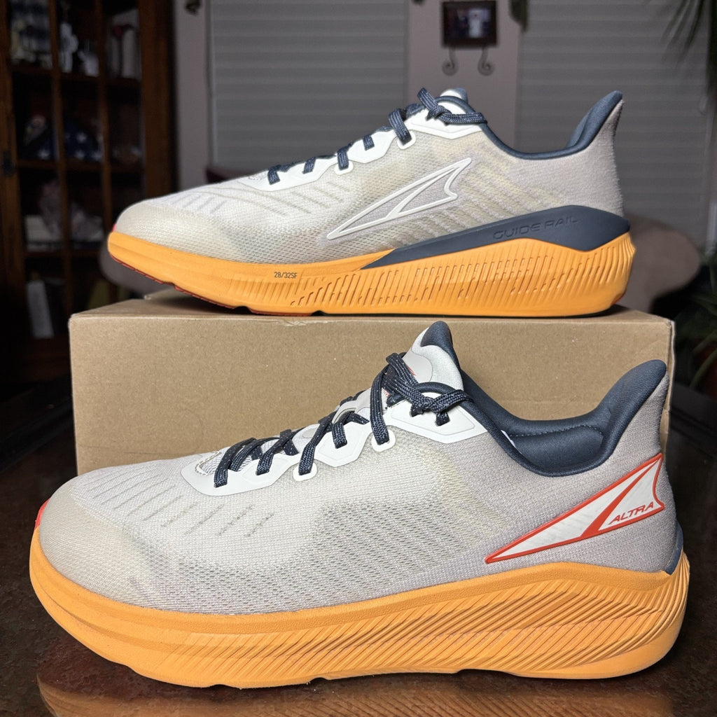 Altra Experience Form Men's 11 Grey Orange Road Running Athletic Comfort Sneaker