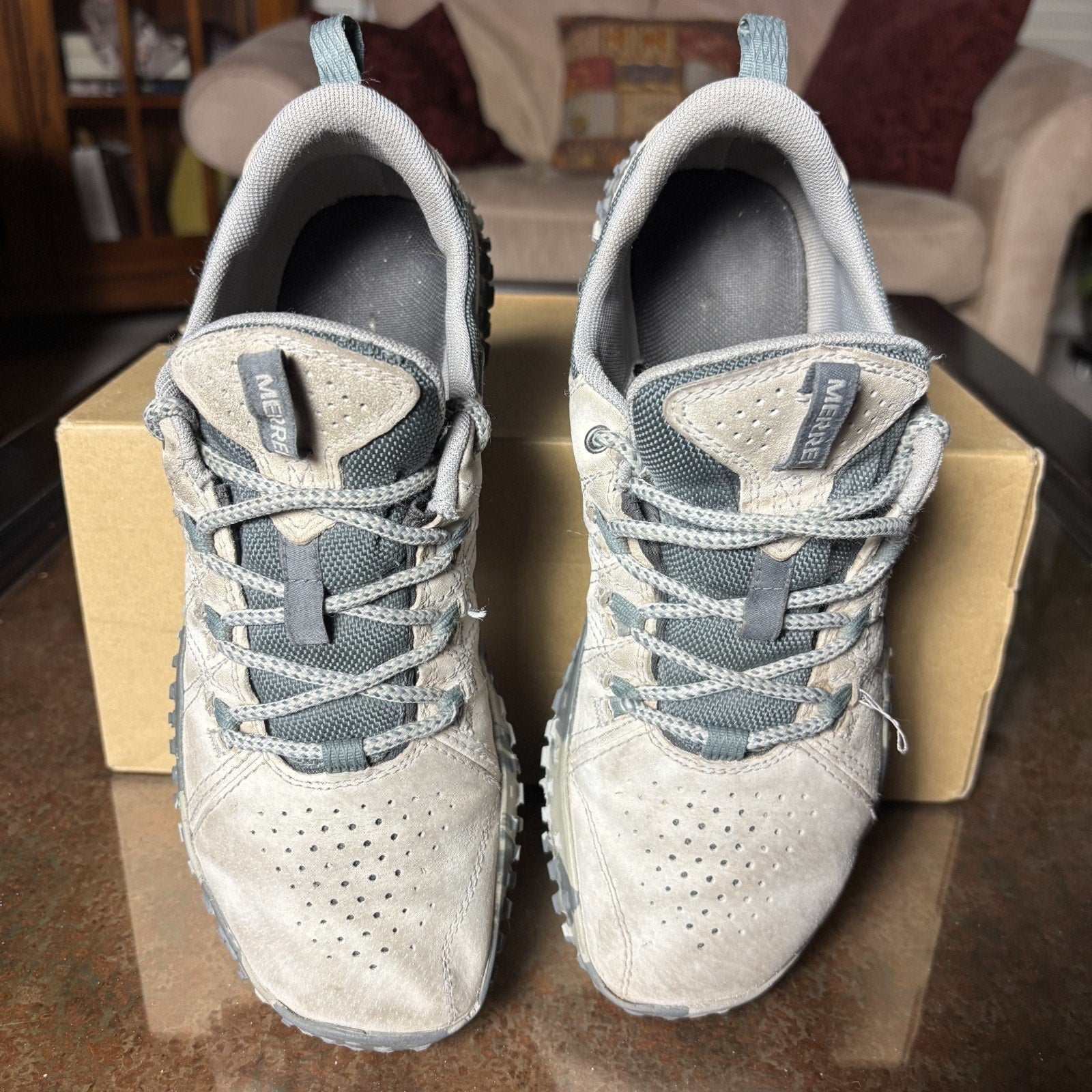 Merrell Wrapt Barefoot Shoes Women's 8.5 Grey Athletic Trail Running Minimalist