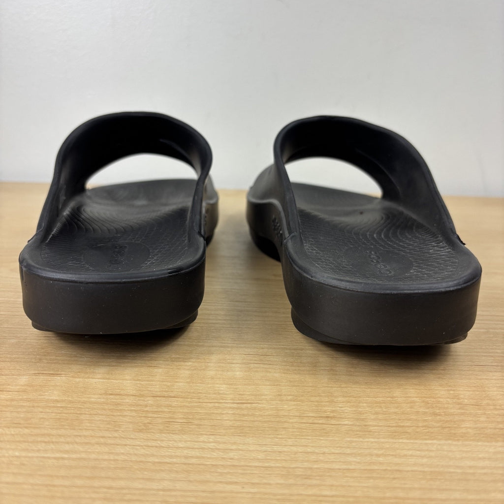 OOFOS OOahh Recovery Slides Women's Size 9 Black Comfort Athletic Sport Slippers