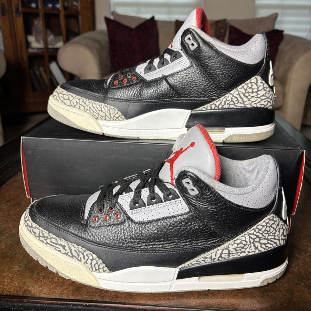 Nike Air Jordan 3 Retro Black Cement 2018 Shoes Mens 13 Casual Classic Sneakers