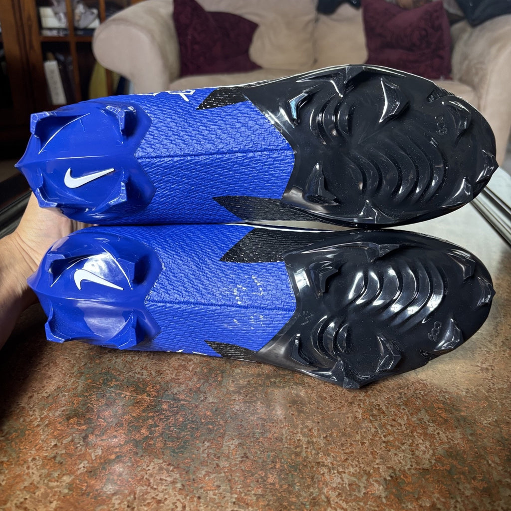 Nike Vapor Edge Speed 360 2 Football Cleats Mens Size 14 Black Royal Blue New