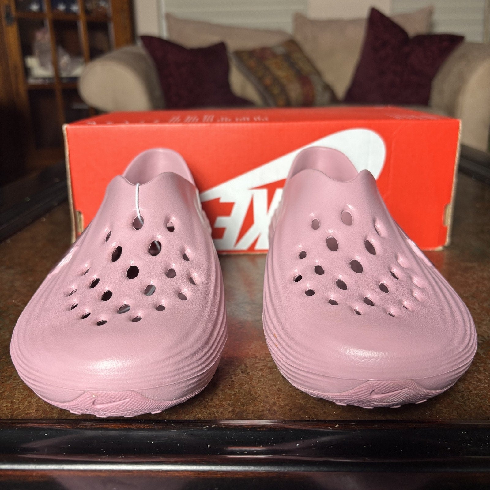 Nike ReactX Rejuven8 Pink Shoes Clogs Youth Size 5Y Slip On Comfort IF1746 600