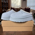 UGG Tazz Slippers Womens Size 8 Seafoam Blue Platform Sheepskin Comfort Warm NEW
