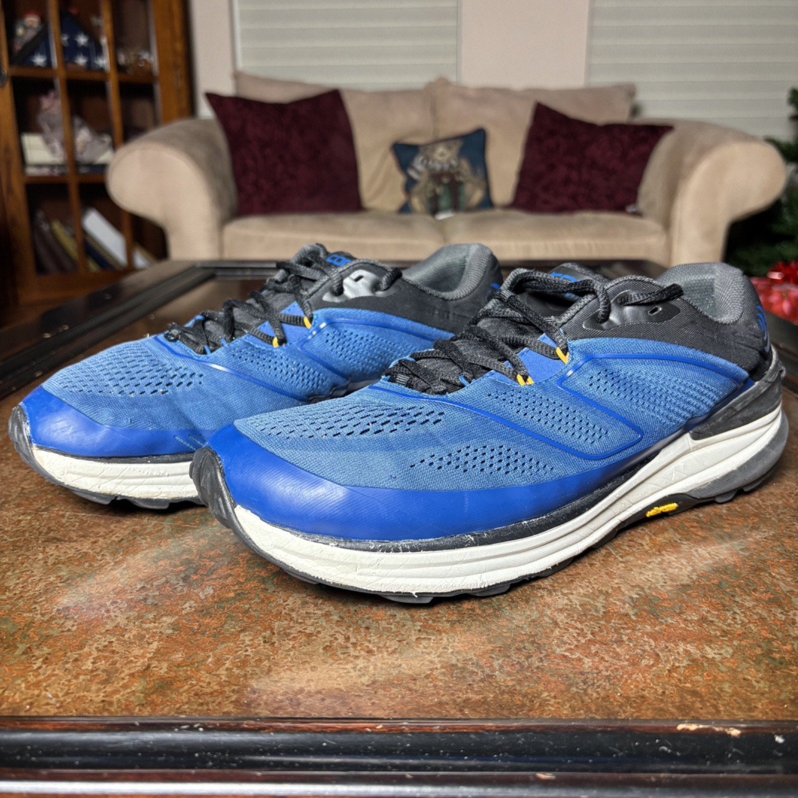 Topo Athletic Ultraventure 2 Shoes Mens 11.5 Blue Trail Hiking Outdoor Sneakers