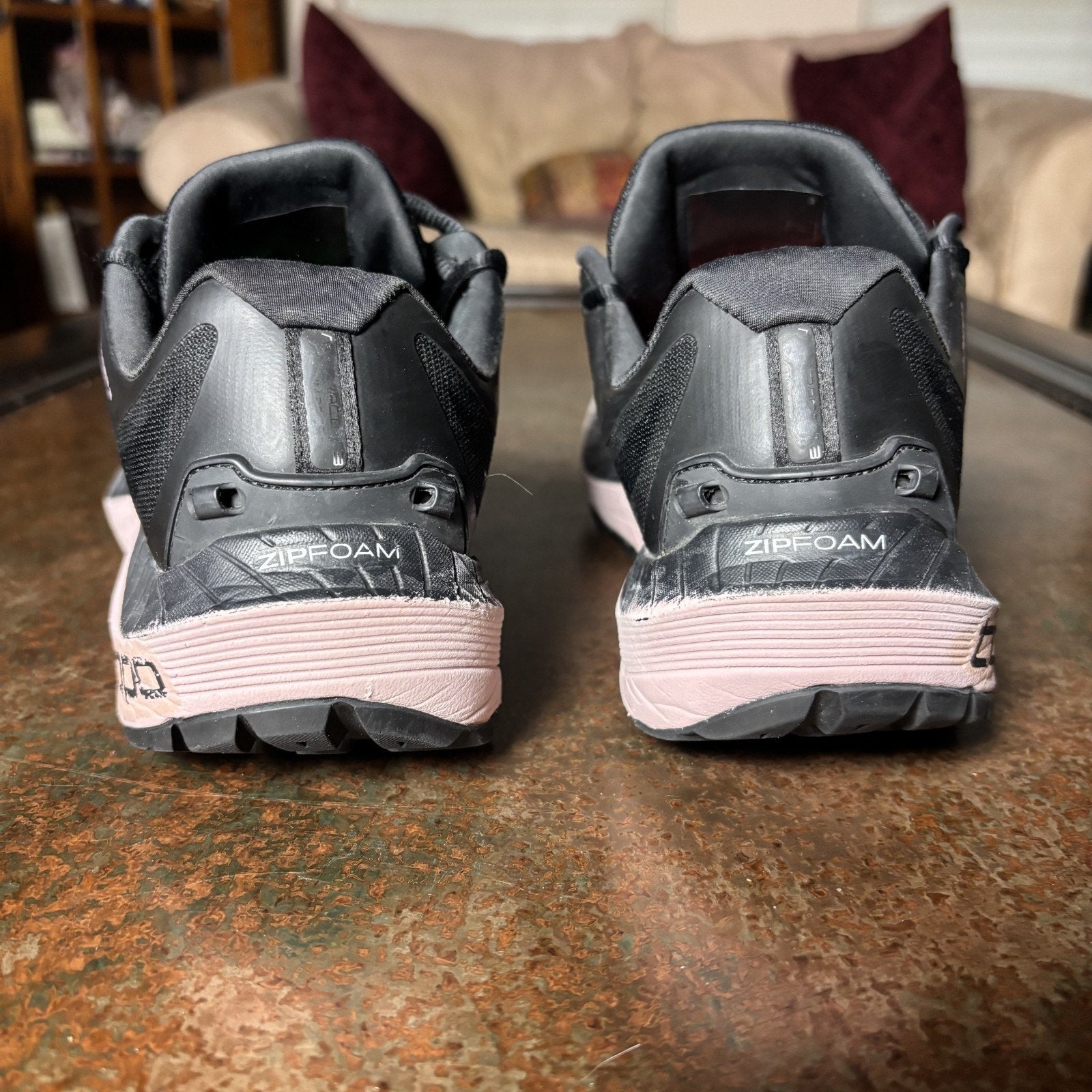 Topo Athletic MTN Racer 3 Women's Size 9 Black Pink Trail Running Shoes Sneakers