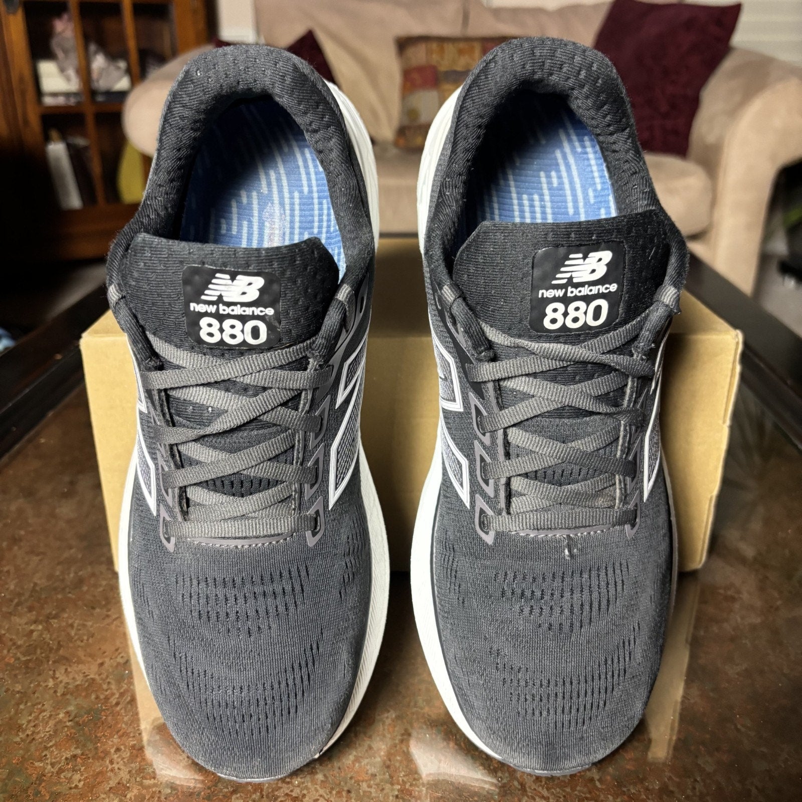 New Balance Fresh Foam X 880v15 Shoes Men's 10 Black White Road Running Athletic