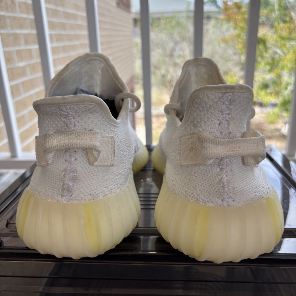 Adidas Yeezy Boost 350 V2 Shoes Mens Size 8 White Cream Athletic Sneakers CP9366