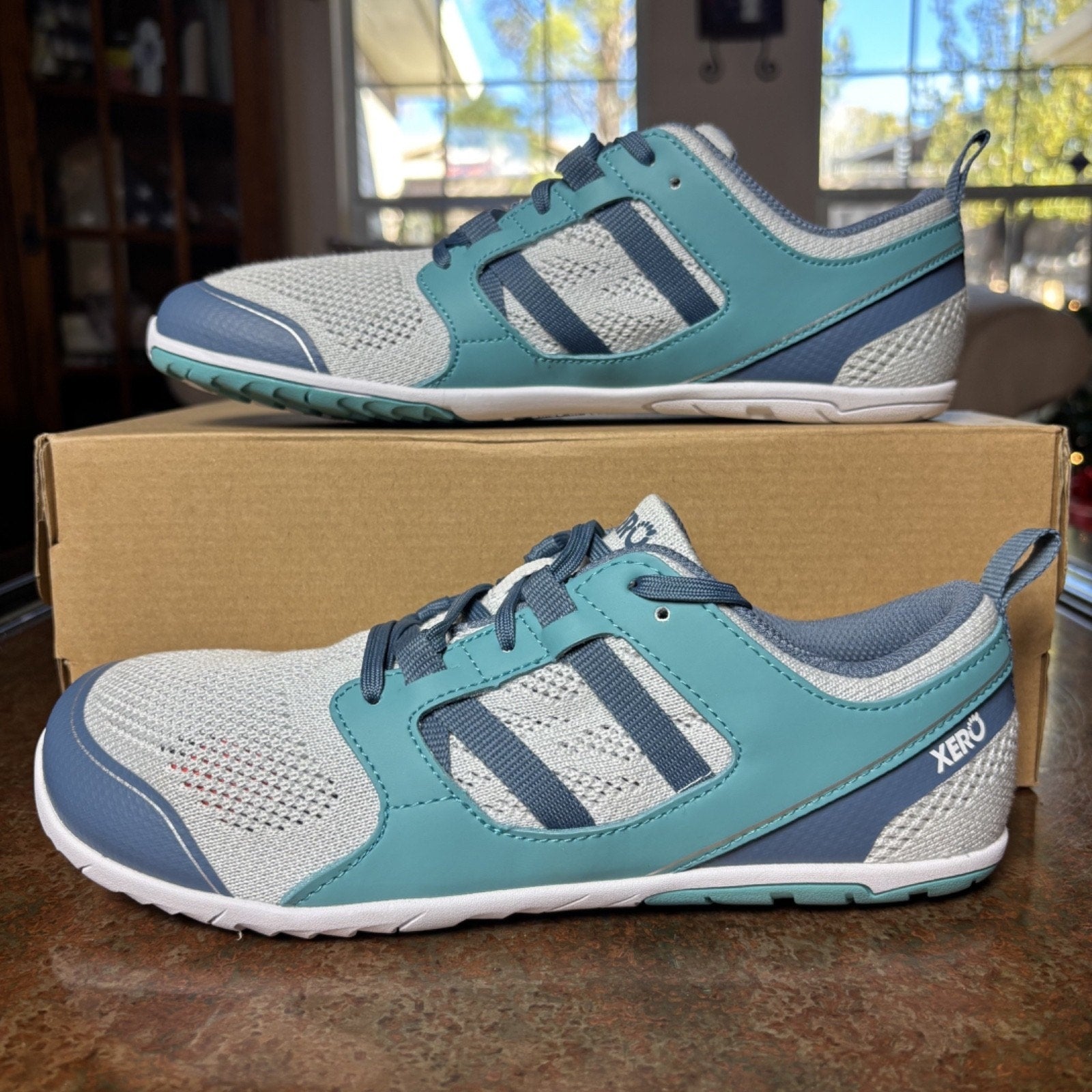 Xero Zelen Shoes Womens Size 10 Blue White Running Zero Drop Barefoot Minimalist