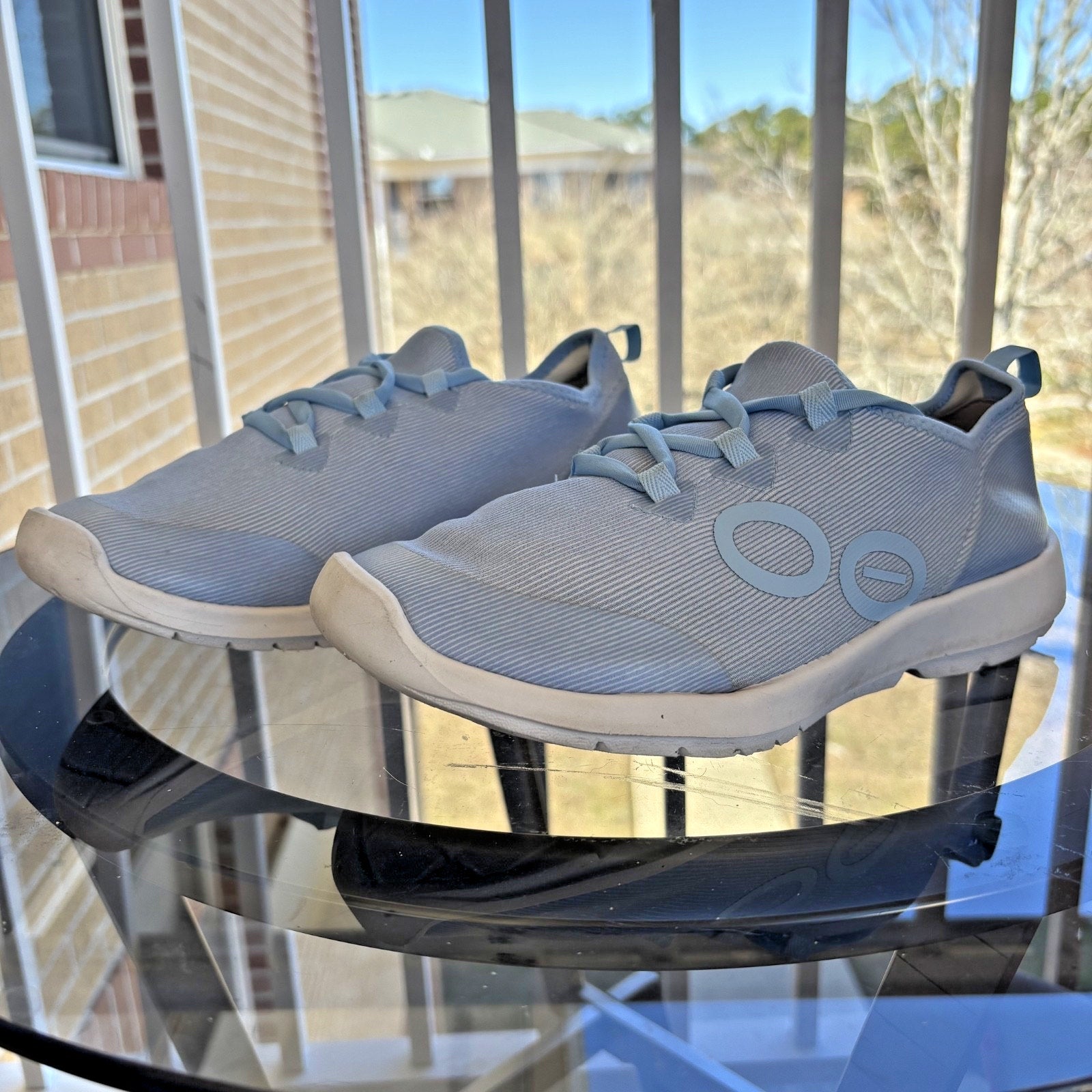 OOFOS OOmg Sport LS Shoes Women's Size 9 Blue Athletic Recovery Comfort Sneakers