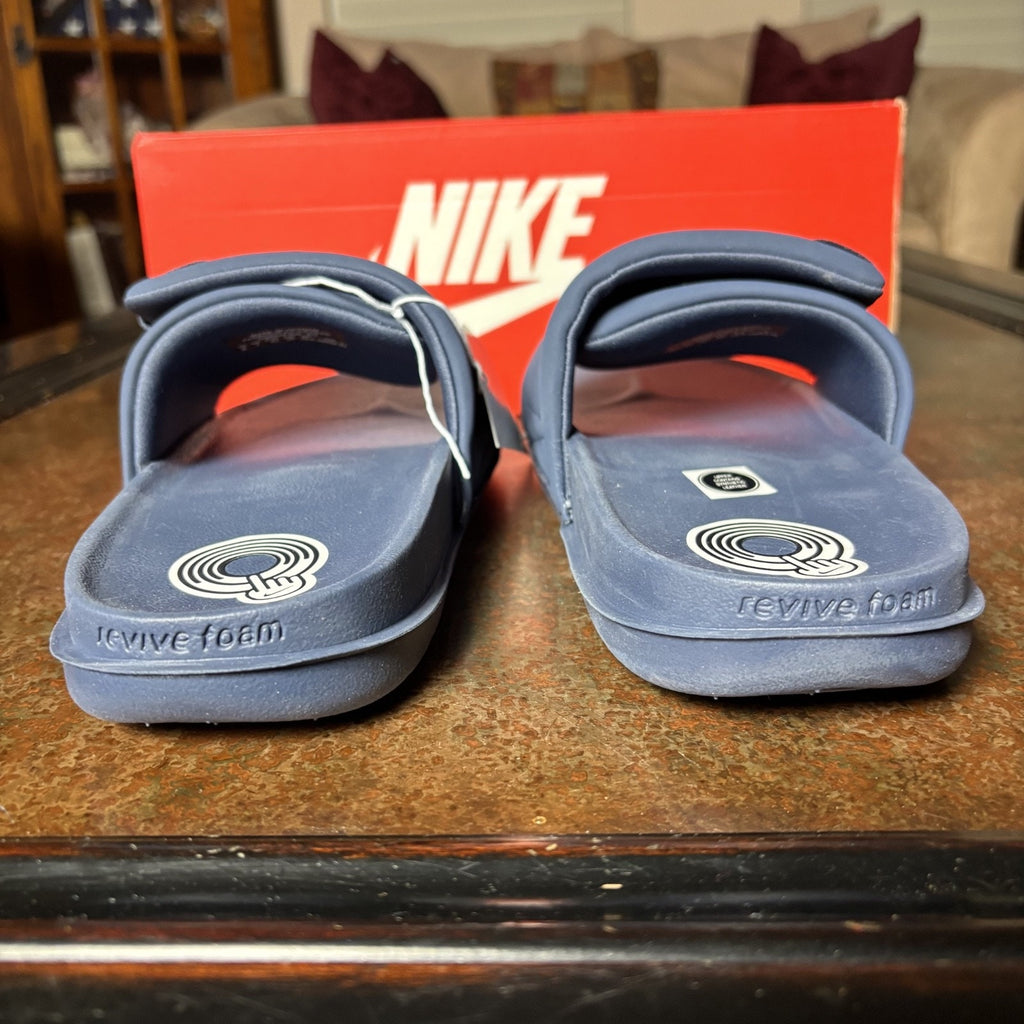 Nike Offcourt Adjust Slide Mens Size 8 Navy Blue Casual Sandals Recovery Comfort