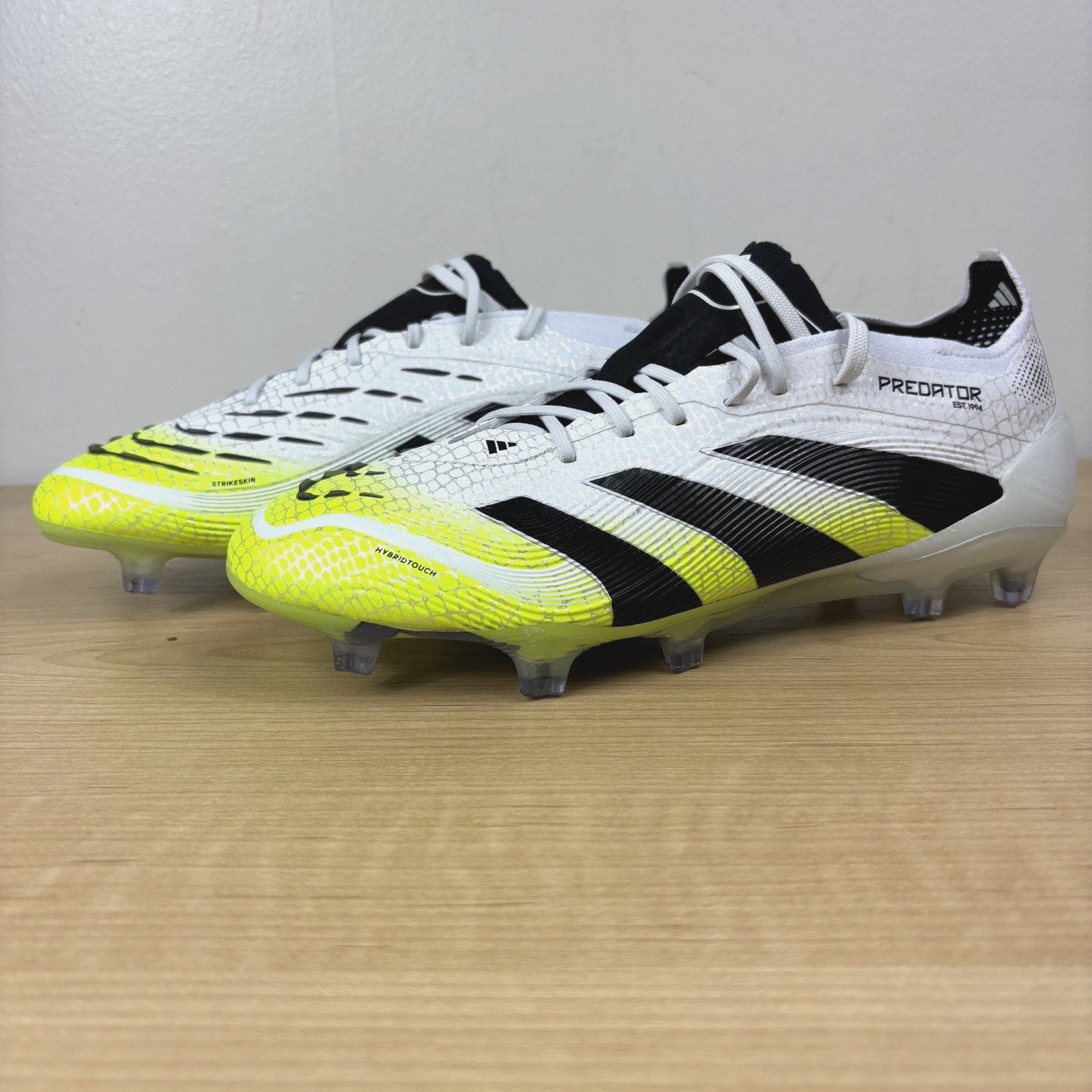 Adidas Predator Elite FG Firm Ground Soccer Cleats Mens Size 7 White Black Lime