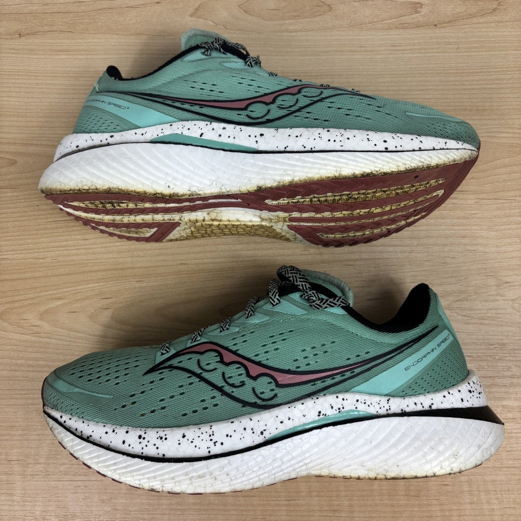 Saucony Endorphin Speed 3 Shoes Women's Size 9.5 Green Road Running Athletic Gym